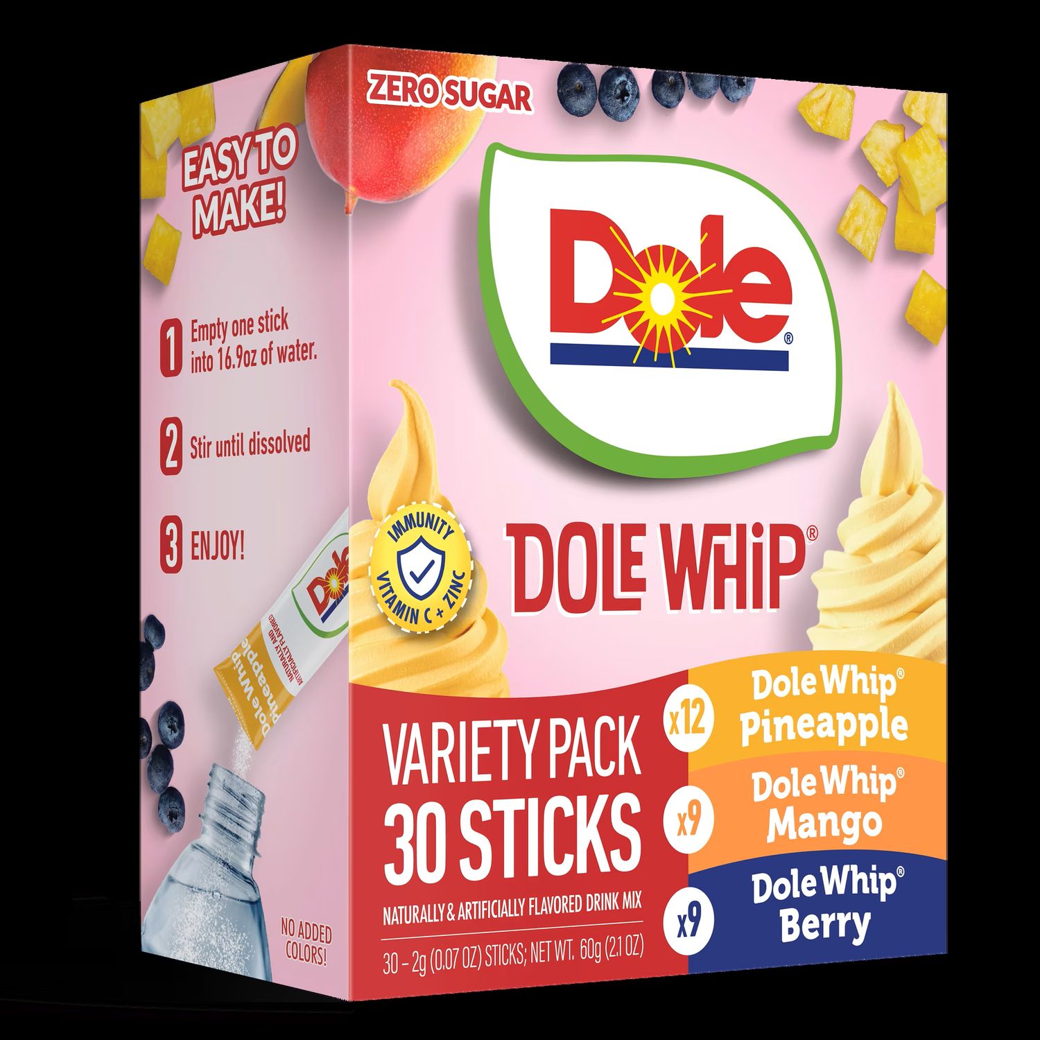 Dole Whip Variety Pack (add to 16.9oz water) 30ct Dole Whip Variety Pack (add to 16.9oz water) 30ct