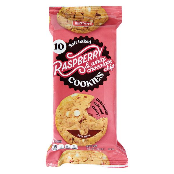 Benton's Soft-Baked Cookies 10ct - Raspberry & White Chocolate Chip Benton's Soft-Baked Cookies 10ct - Raspberry & White Chocolate Chip