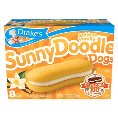 Drake's - Golden Vanilla SunnyDoodle Dogs 8ct Drake's - Golden Vanilla SunnyDoodle Dogs 8ct