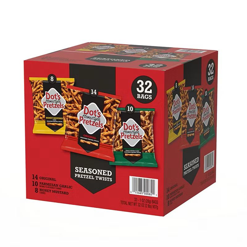 Dot's Homestyle Pretzels 32ct Variety Club Pack Dot's Homestyle Pretzels 32ct Variety Club Pack