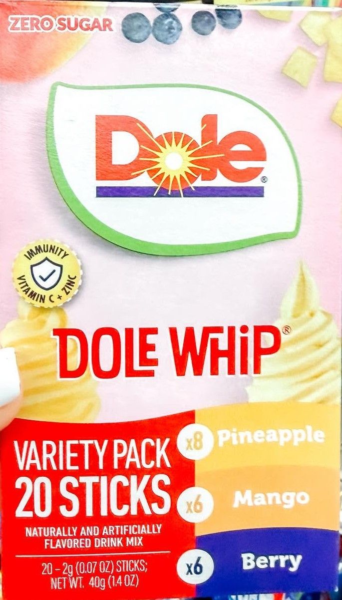 Dole Whip Variety Pack (add to 16.9oz water) 20ct Dole Whip Variety Pack (add to 16.9oz water) 20ct