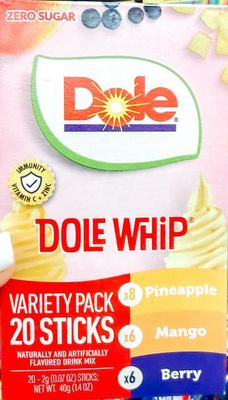 Dole Whip Variety Pack (add to 16.9oz water)     20ct