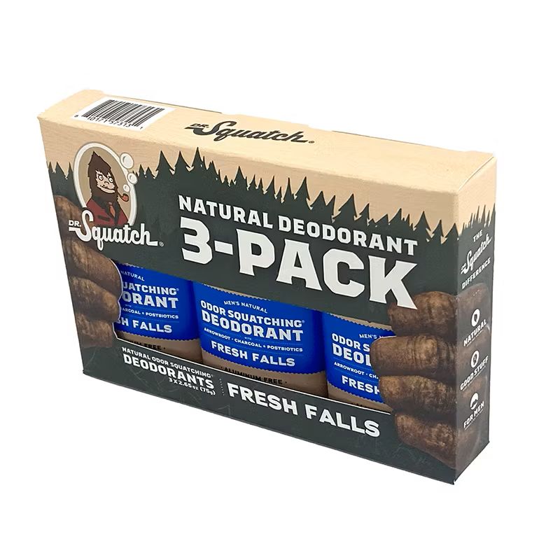 Dr. Squatch Natural Fresh Falls Deodorant 3ct 2.65oz Dr. Squatch Natural Fresh Falls Deodorant 3ct 2.65oz