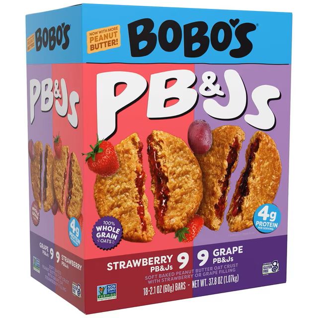 Bobo's PB&Js Oat Crust Variety Club Pack 18ct Bobo's PB&Js Oat Crust Variety Club Pack 18ct