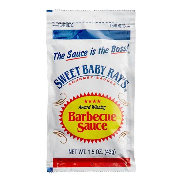 Sweet Baby Ray large 1.5oz BBQ Sauce Packets 10ct (1523)