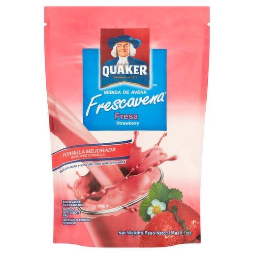 Quaker Frescavena Oatmeal Powder Mix - Strawberry Quaker Frescavena Oatmeal Powder Mix - Strawberry