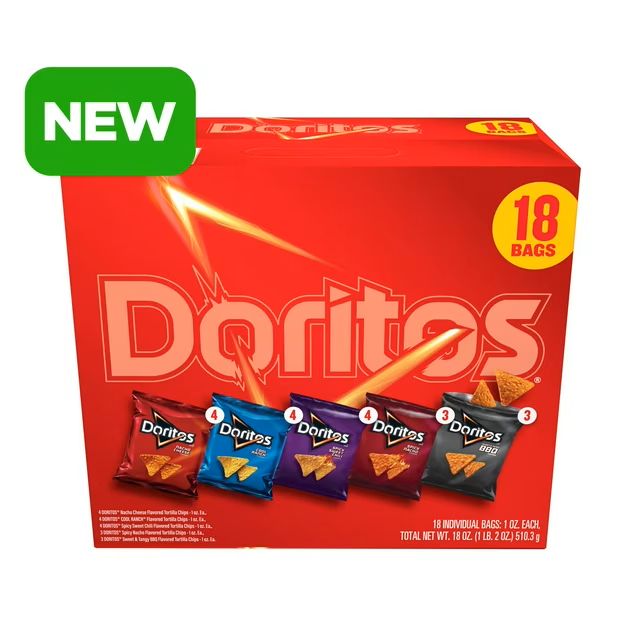 Frito Lay Variety Pack Doritos Mix 18ct Frito Lay Variety Pack Doritos Mix 18ct