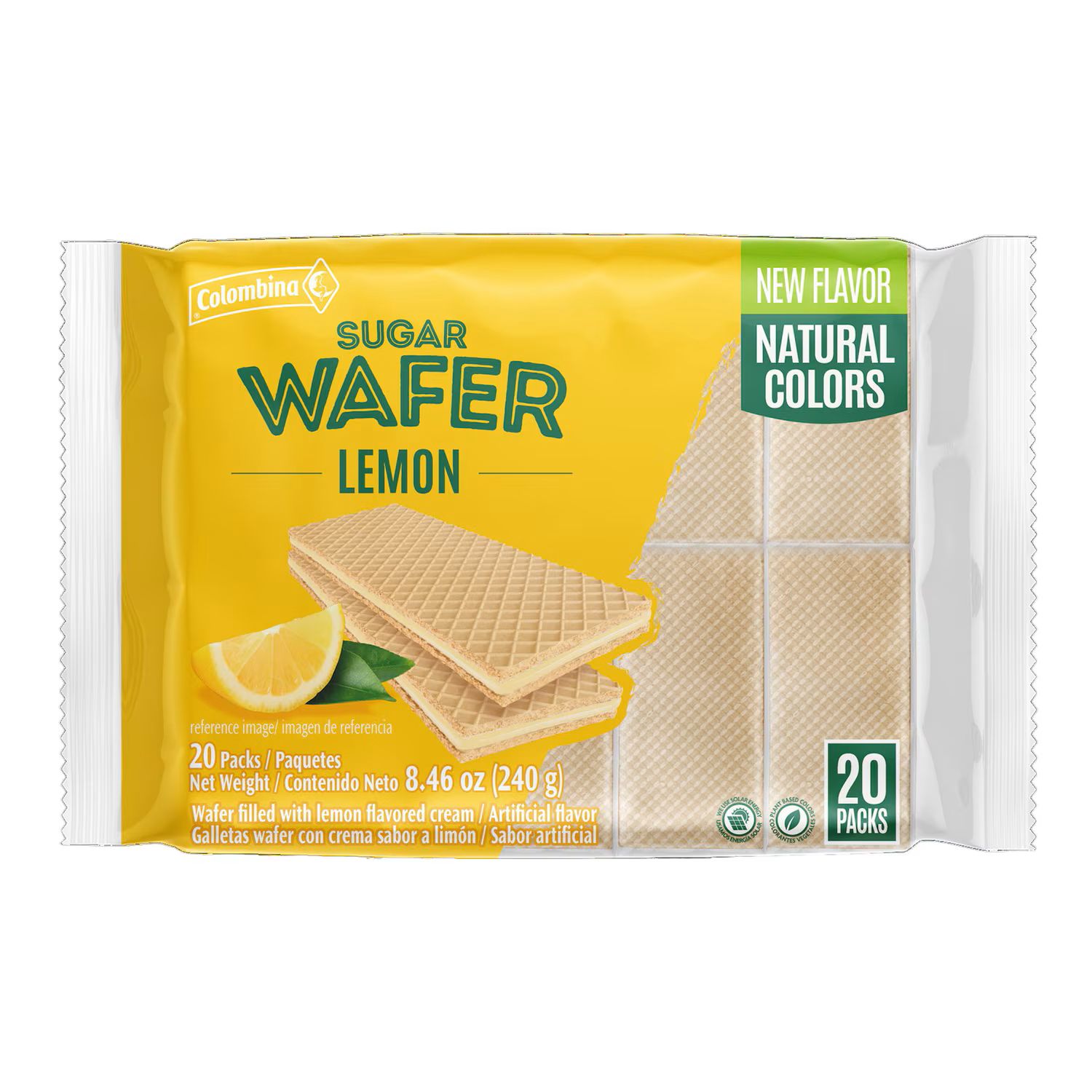 Sugar Wafers 20ct - Lemon Sugar Wafers 20ct - Lemon