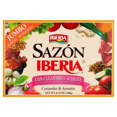 Sazon Goya Iberia 36ct Coriander & Annatto Sazon Goya Iberia 36ct Coriander & Annatto