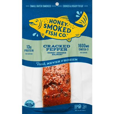 Honey Smoked Fish Co. Fresh Cooked Salmon - Cracked Pepper