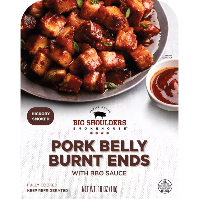 Big Shoulders Smokehouse Pork Belly Burnt Ends with BBQ Sauce