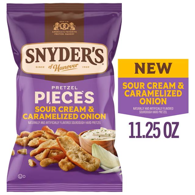 Snyder's Pretzel Pieces     Sour Cream &amp; Caramelized Onion