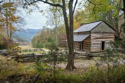 John Oliver Log Cabin in Tennessee Photograph Fine Art Print