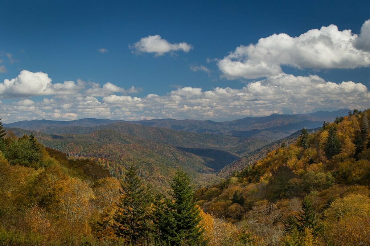 Scenic Blue Ridge Mountain View Photograph Fine Art Print