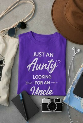 Just an Aunty - basic fit tee purple Just an Aunty - basic fit tee purple
