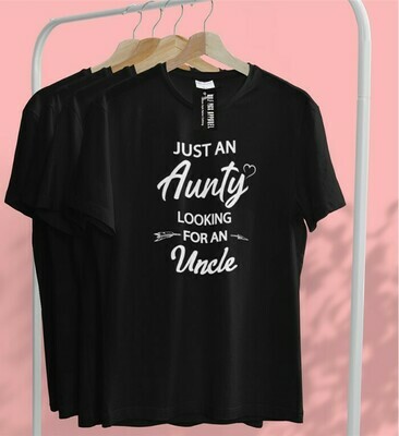 Just an Aunty - basic fit tee black Just an Aunty - basic fit tee black