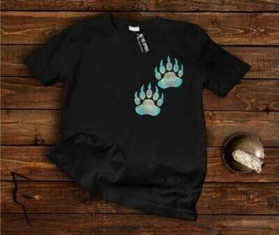 Turquoise Bear Paw - Basic Fit Tee Turquoise Bear Paw - Basic Fit Tee