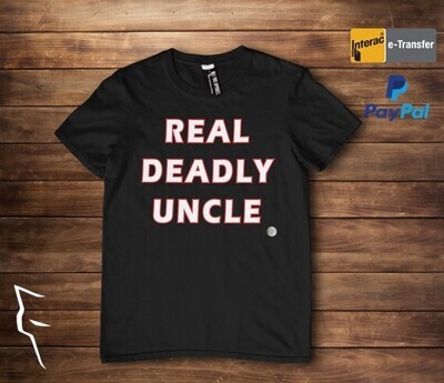 Real Deadly Uncle - basic tee black Real Deadly Uncle - basic tee black