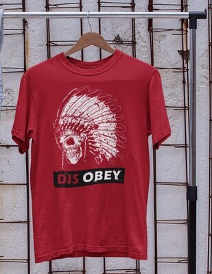 Disobey Skull red - Basic Tee
