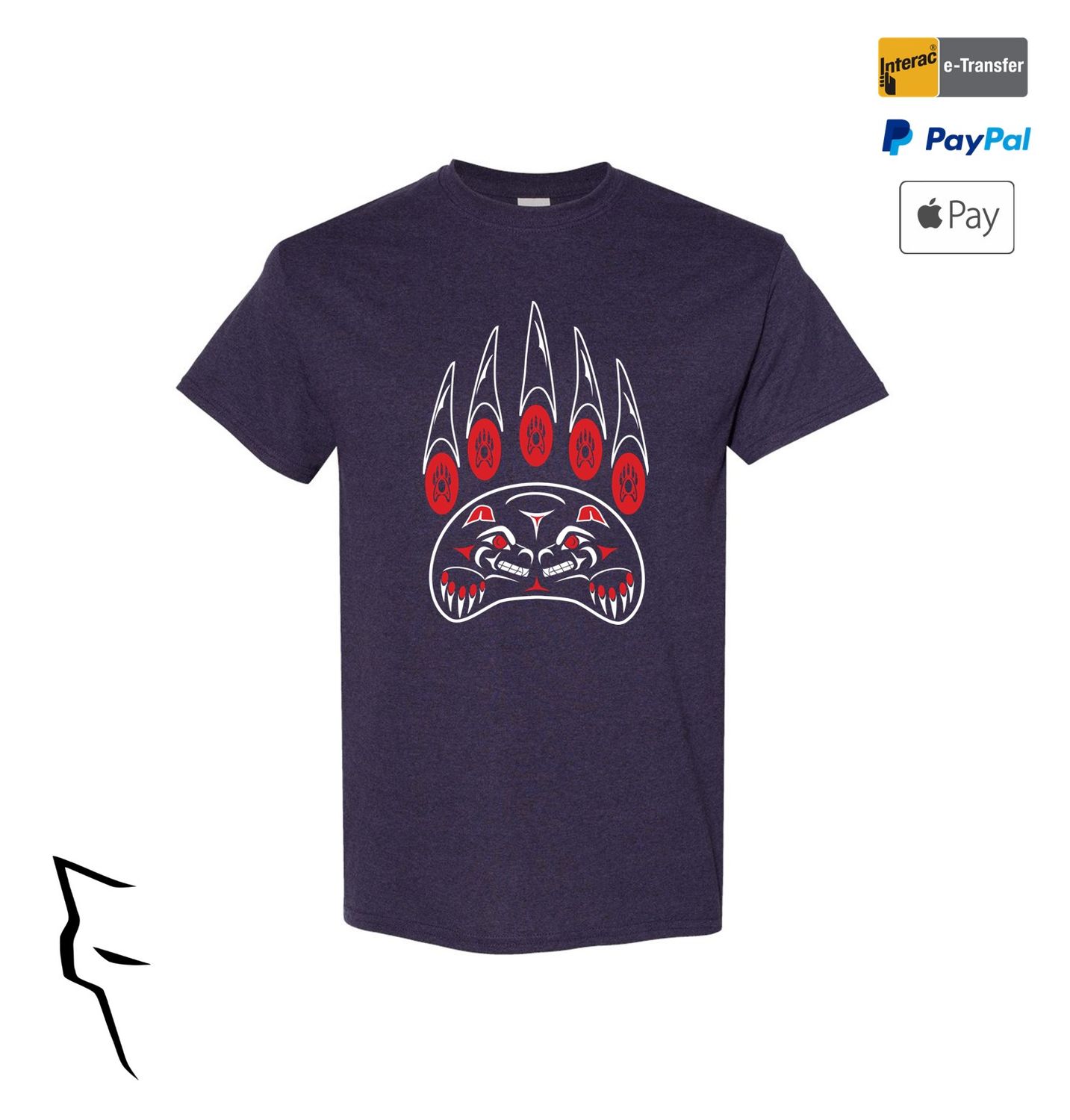 Stronger Together BP - Basic fit tee black berry