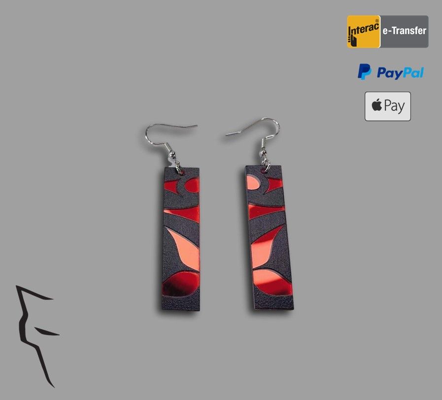 Spirit of the Butterfly Earrings-Red