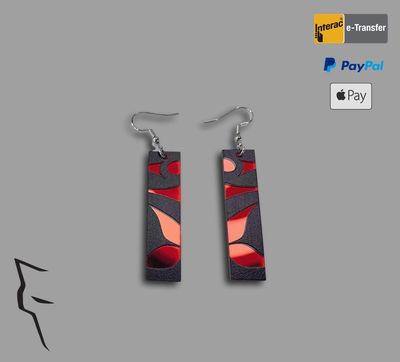 Spirit of the Butterfly Earrings-Red