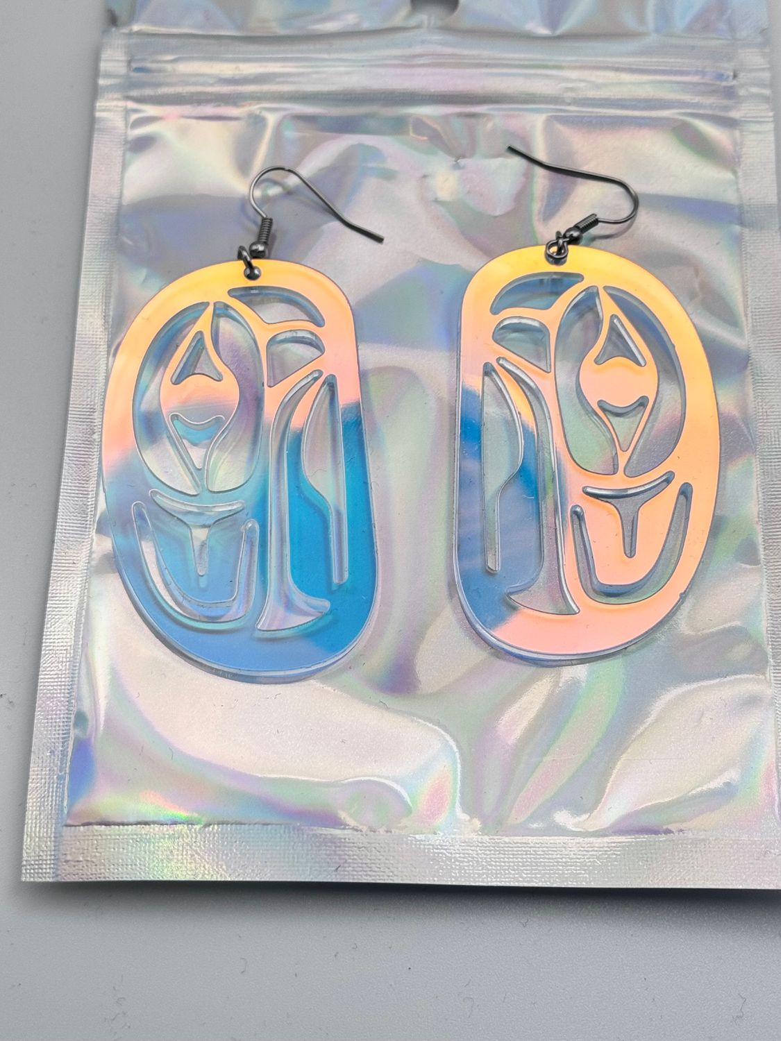 Eagle Drop Earrings - Iridescent