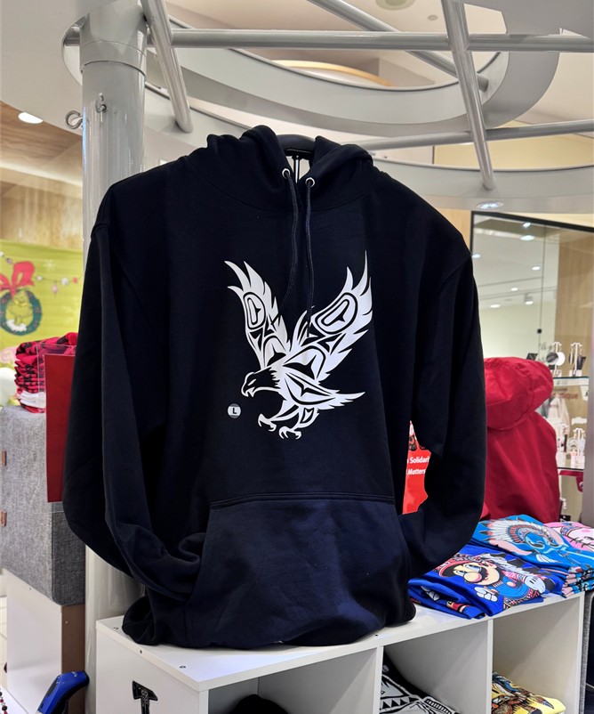 Warrior Spirit Eagle - hoodie black
