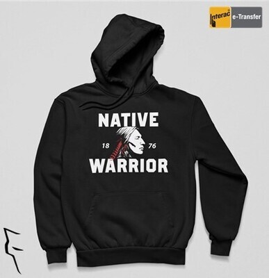 Crazy Horse 1876 Adult Hoodie - black