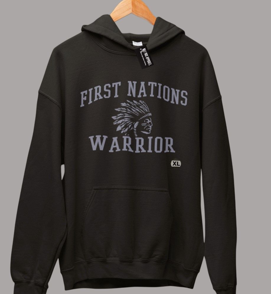 First Nations Warrior Hoodie Black