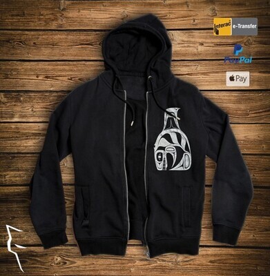 Killerwhale - Adult Zip Hoodie black