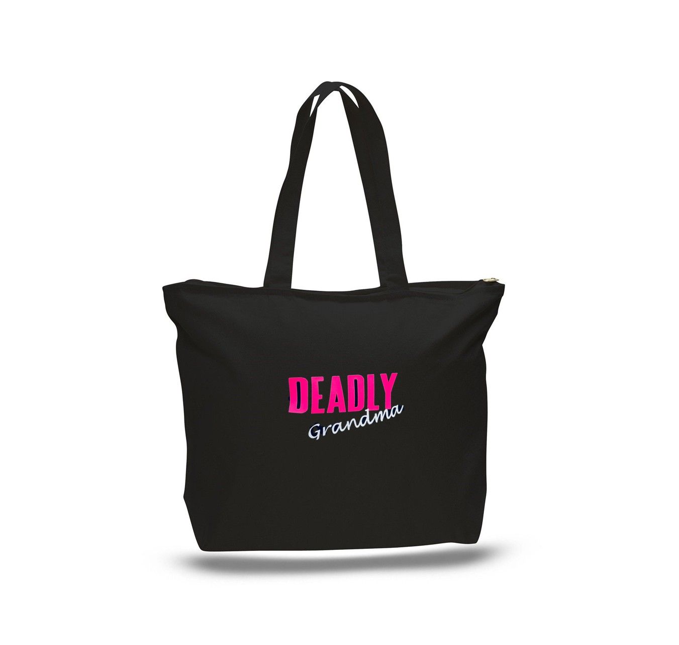 Deadly Grandma Tote Bag - black