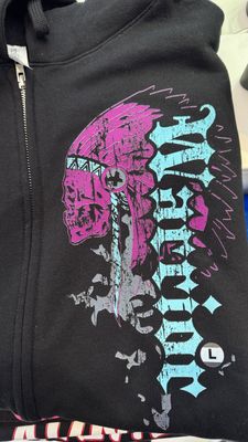 Skull Warrior - Adult Zip Hoodie black