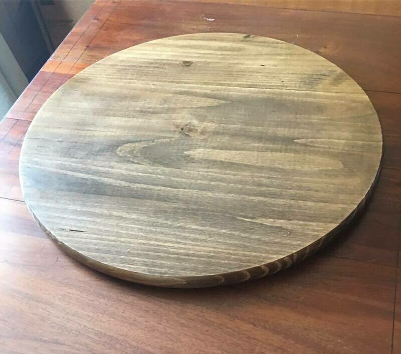 Large Wooden Lazy Susan