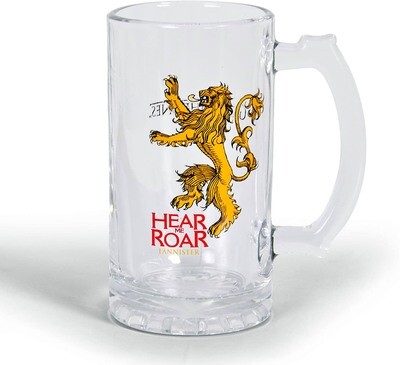 Hear Me Roar House Lannister Lion Sigil Game of Thrones Glass Stein Hear Me Roar House Lannister Lion Sigil Game of Thrones Glass Stein