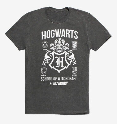 Hogwarts School of Witchcraft & Wizardry Crest Houses Harry Potter T-shirt