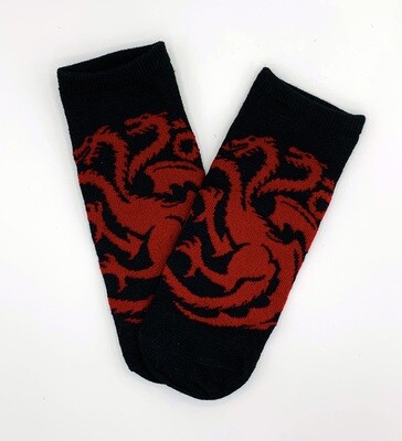House Targaryen Dragon Sigil Game of Thrones No-Show Ankle Socks
