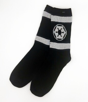 Imperial Logo Star Wars Sparkle Crew Socks