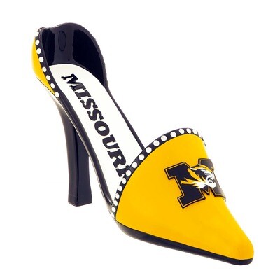 Missouri Tigers NCAA Decorative High Heel Shoe Wine Bottle Holder Missouri Tigers NCAA Decorative High Heel Shoe Wine Bottle Holder