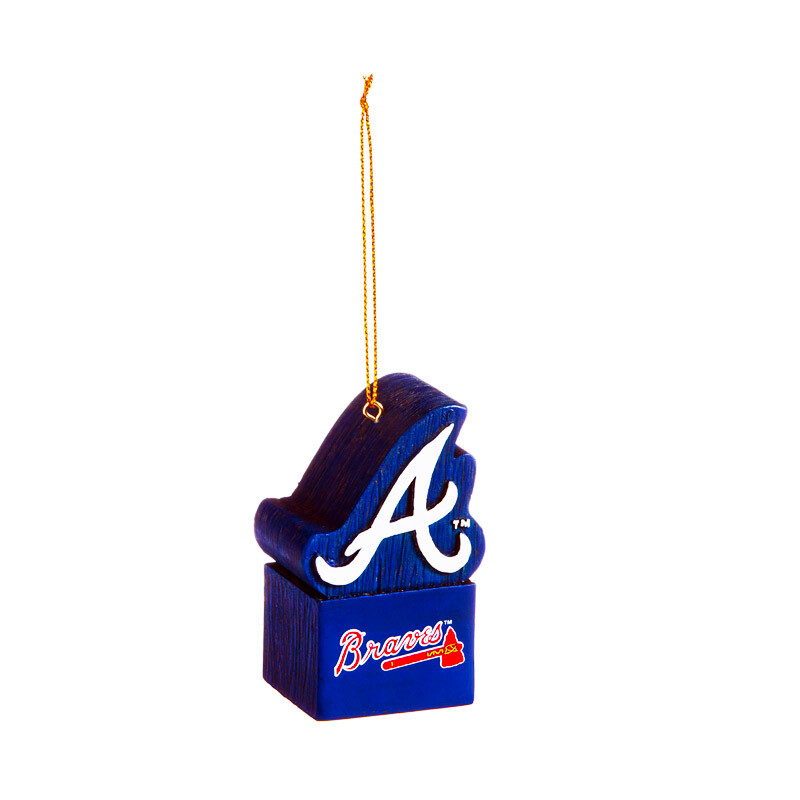 Atlanta Braves Logo MLB Holiday Christmas Tree Ornament