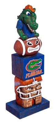 Florida Gators NCAA Garden Statue Mascot Tiki Tiki Totem Florida Gators NCAA Garden Statue Mascot Tiki Tiki Totem