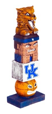 Kentucky Wildcats NCAA Garden Statue Mascot Tiki Tiki Totem Kentucky Wildcats NCAA Garden Statue Mascot Tiki Tiki Totem