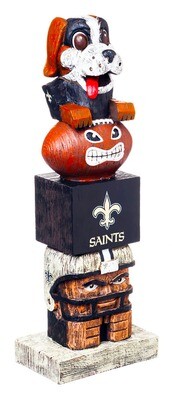 New Orleans Saints NFL Garden Statue Mascot Tiki Tiki Totem