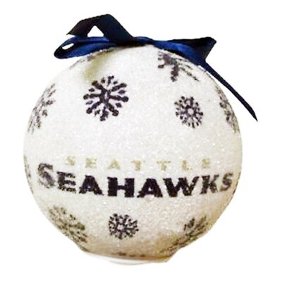 Seattle Seahawks LED Light-up Ball NFL Christmas Tree Holiday Ornament (White) Seattle Seahawks LED Light-up Ball NFL Christmas Tree Holiday Ornament (White)