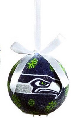 Seattle Seahawks LED Light-up Ball NFL Christmas Tree Holiday Ornament (Navy) Seattle Seahawks LED Light-up Ball NFL Christmas Tree Holiday Ornament (Navy)