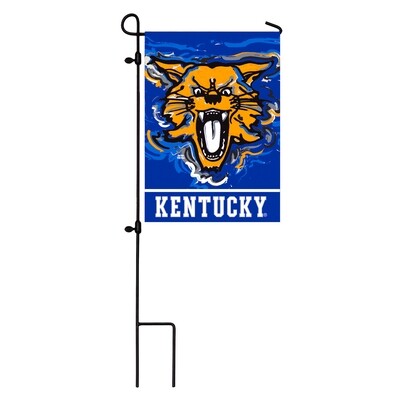 University of Kentucky Wildcats Justin Patten Suede Garden Flag