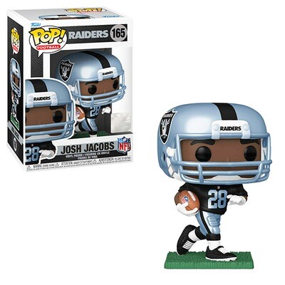 Josh Jacobs (Black Home Jersey)(Metallic) Las Vegas Raiders NFL Funko Pop Football 165