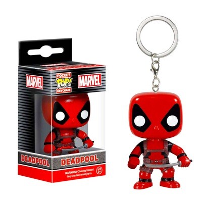 Deadpool Marvel Funko Pocket Pop Bobble-Head Keychain Deadpool Marvel Funko Pocket Pop Bobble-Head Keychain