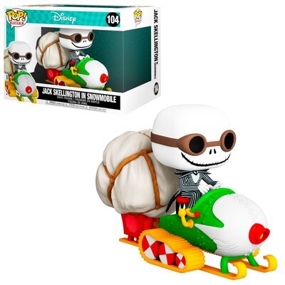 Jack Skellington (with Goggles) in Snowmobile The Nightmare Before Christmas Disney Funko Pop Rides 104