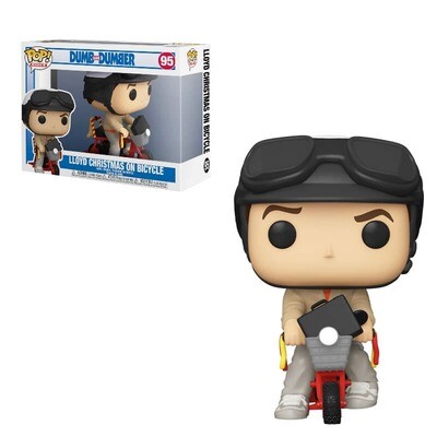 Lloyd Christmas on Bicycle Dumb and Dumber Funko Pop Rides 95